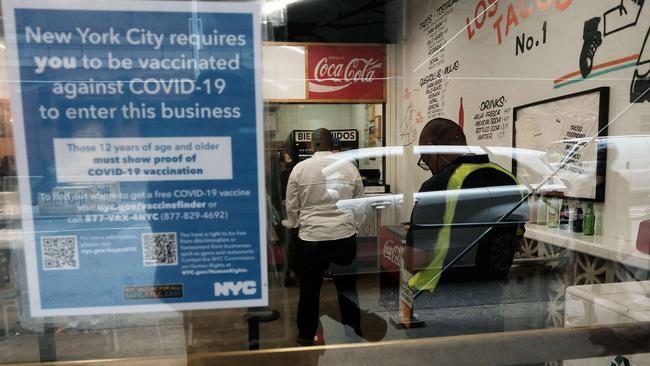 New York City businesses are only allowing vaccinated Americans to enter their venues.