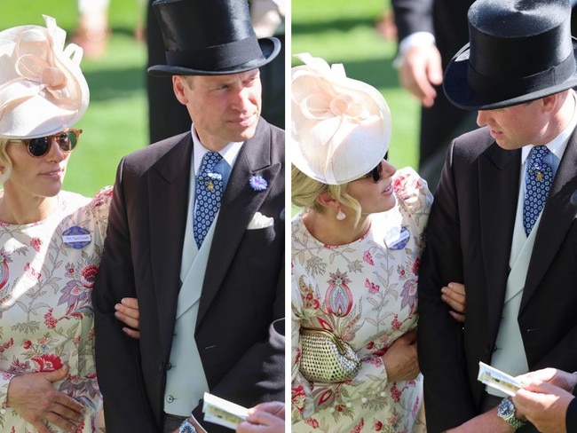 Zara Tindall and Prince William at Royal Ascot.