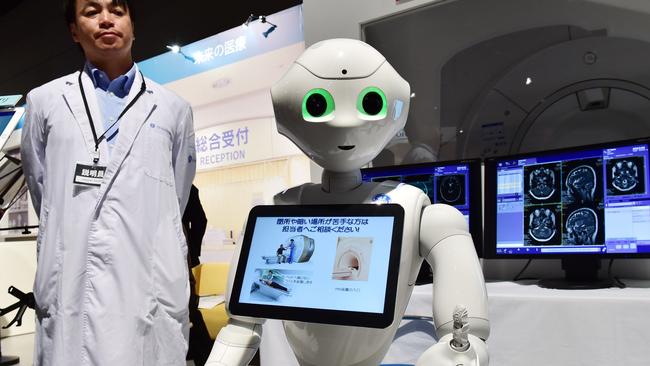 Pepper, the humanoid robot from Japan's telecommunication giant Softbank