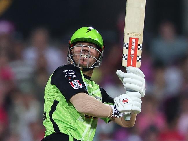 David Warner has led the Thunder back to the BBL final. Picture: Mark Kolbe Photography/Getty Images