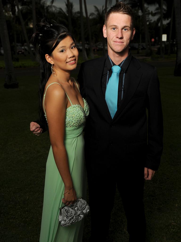 Nga Tran and Darren Jakobson at the Palmerston High School 2010 formal at SkyCity Casino.