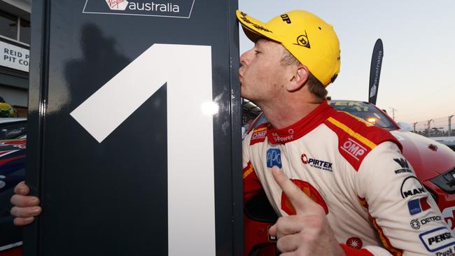 Scott McLaughlin took victory in Race 13 and the Supercars points lead.