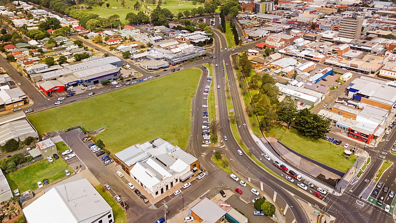 The old gasworks site on Neil St in Toowoomba City is sold through Colliers International.