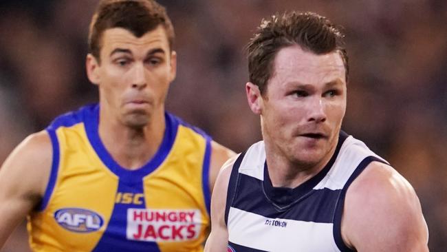 Dermott Brereton wants to see Patrick Dangerfield at full forward this week. Picture: AAP Image/Michael Dodge.