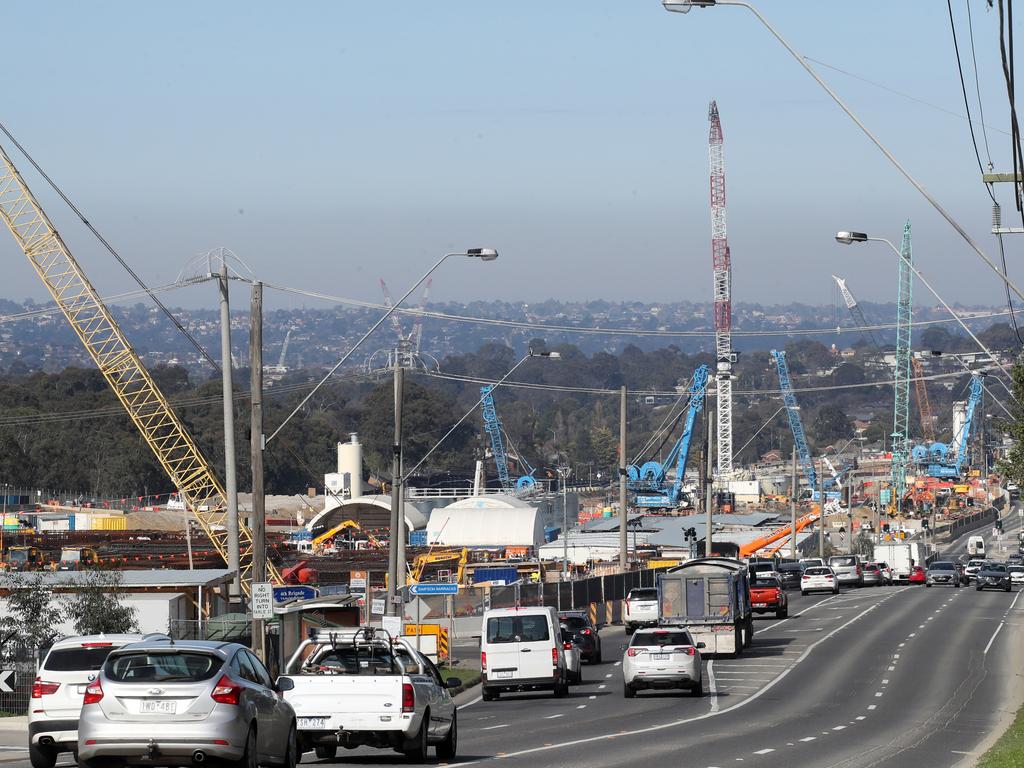 About 11,000 tonnes of material is being sourced overseas for the North East Link. Picture: David Crosling