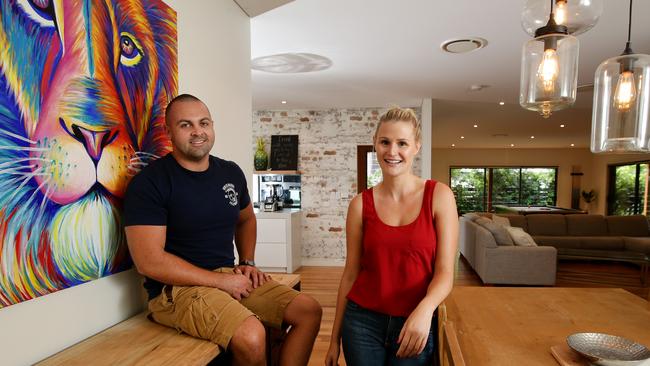 Waz and Ashley Millar had to find a whopping $98,000 in stamp duty. Picture: Jonathan Ng