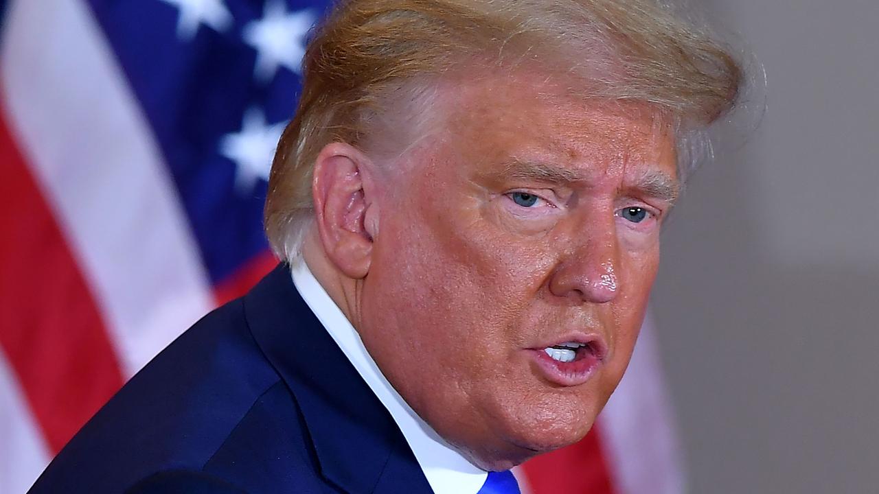 US President Donald Trump leaves after speaking during election night in the East Room of the White House in Washington, DC. Picture: Mandel Ngan/AFP