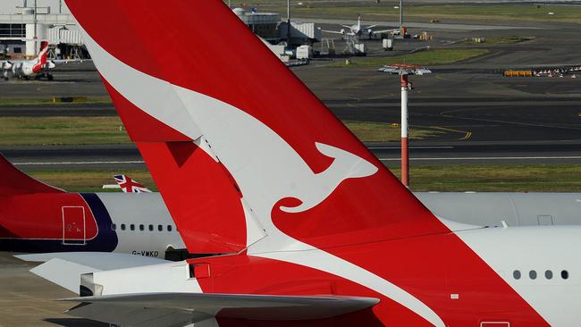 The flying kangaroo could use Darwin as a permanent base for London flights. Picture: AFP PHOTO / Greg WOOD