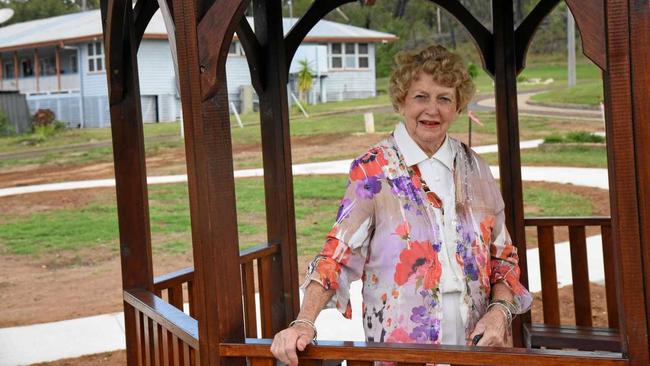 Dot Hamilton in the new patient rotunda at Eidsvold Hospital, funded by the Hospital Auxiliary, which had received a Gambling Community Benefit Fund grant. Picture: Alex Treacy