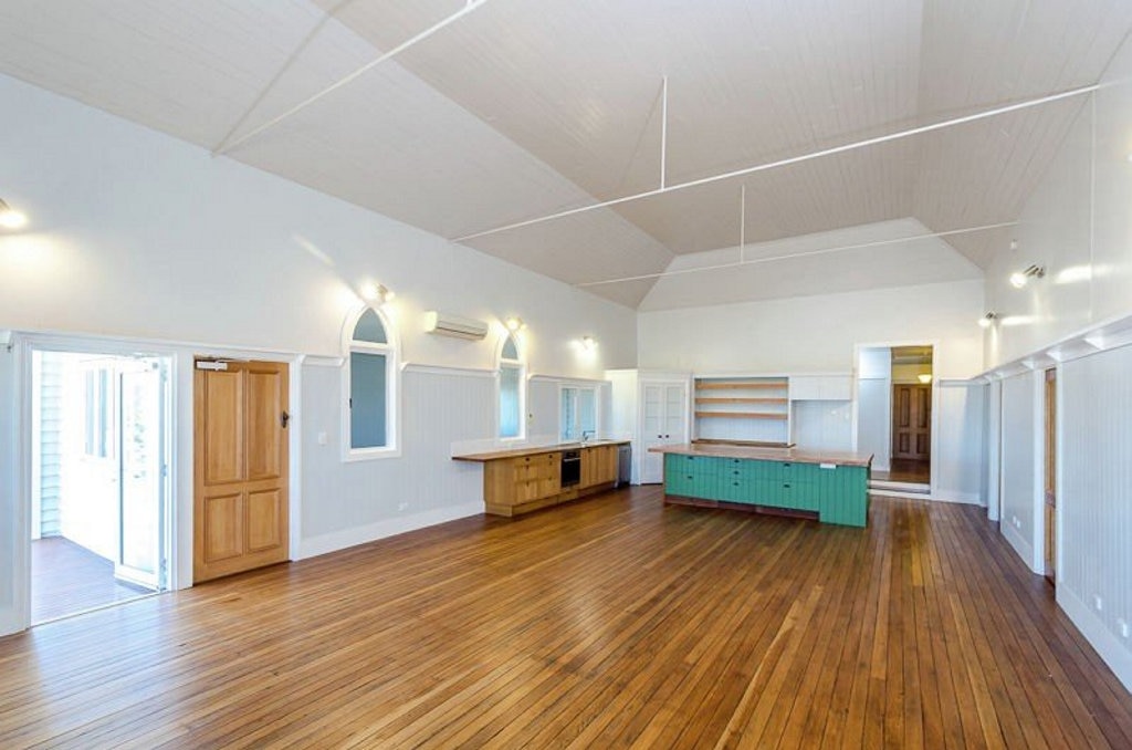 The chapel at 9 Williamson St which has been turned into a family home is on the market. Picture: Contributed