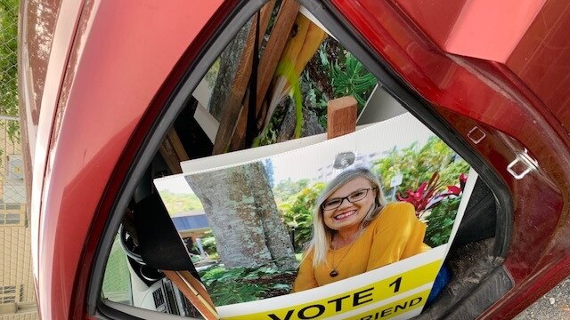 PACKING UP: LSC candidate Andrea Friend had a big final day of campaigning.