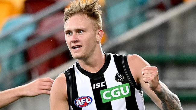 Jaidyn Stephenson returns to the Magpies line-up for Round 18.