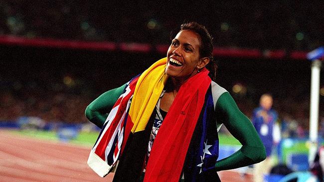 Cathy Freeman is an inspiration to generations of Indigenous athletes. Credit: Nick Wilson