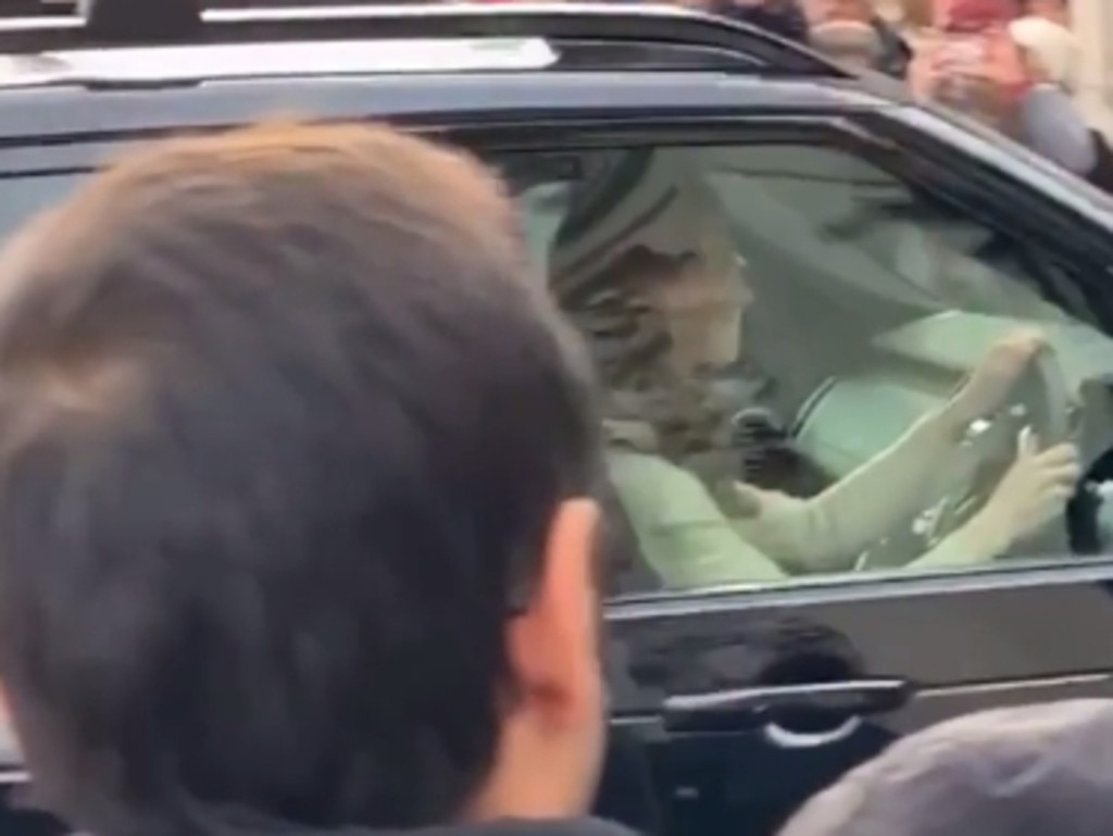 Catherine, Duchess of Cambridge, drives into Buckingham Palace. Picture: Instagram