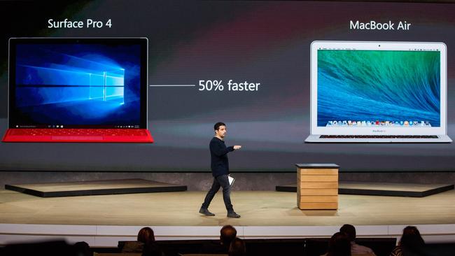 This latest Surface Pro 4 has a large 12.3-inch display, and a thinner and lighter magnesium frame.