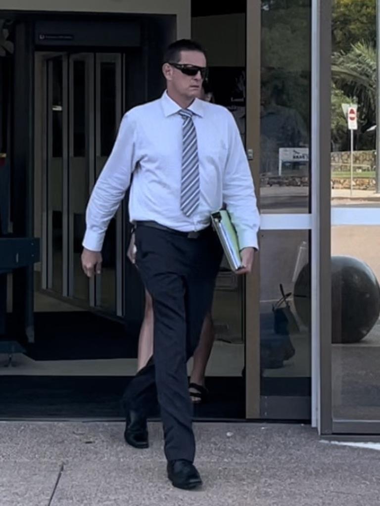 Neil Mellon leaving the Darwin Local Court.