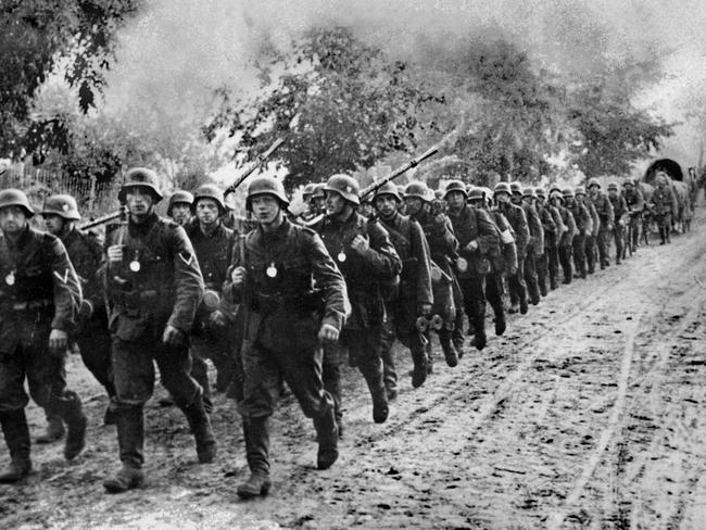 German troops enter Poland in September 1939. Picture: AFP