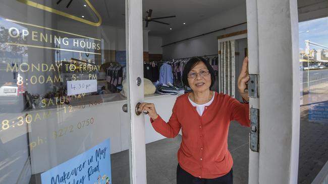 Goodwood Dry Cleaners owner Lan Pham says business has dried up since the pandemic struck. Picture: Roy VanDerVegt