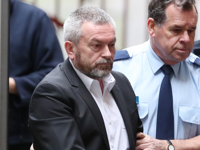 Borce Ristevski arriving at the Supreme Court in Melbourne. Picture: David Crosling