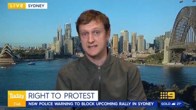 Protest organiser defends "critical” event (Today)