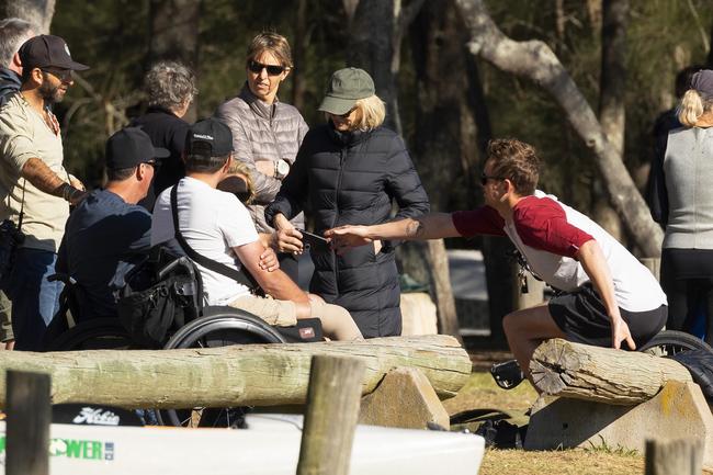 Oscar nominee Naomi Watts and The Walking Dead star Andrew Lincoln film Penguin Bloom at Palm Beach in August 2019. Pictures: Matrix