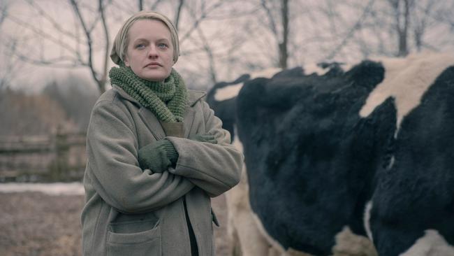 Elisabeth Moss in the fourth season of the award-winning series The Handmaid’s Tale.