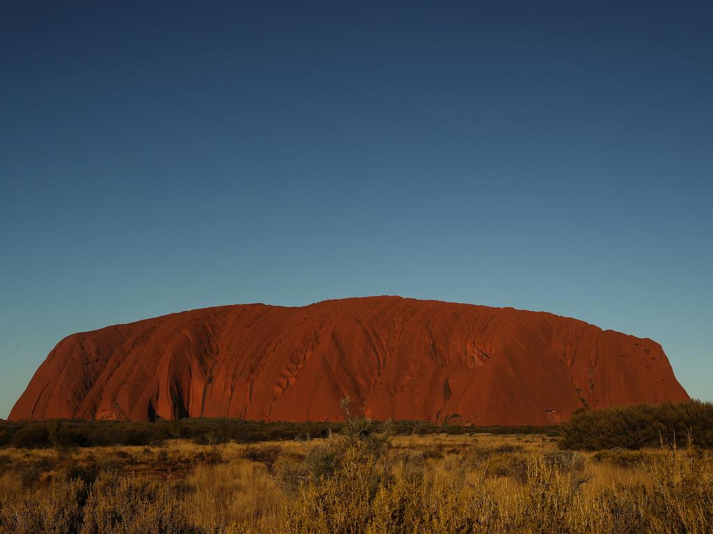 Uluru, or Ayers Rock, is sacred to indigenous Australians and thought to have started forming about 550 million years ago. Picture: Mark Kolbe/Getty Images for AOC