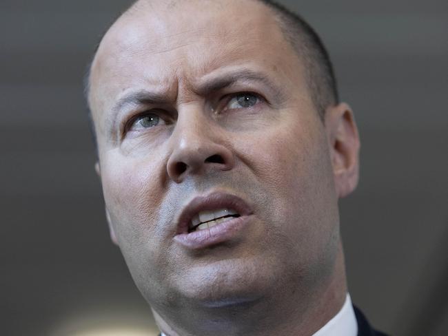 CANBERRA, AUSTRALIA- NewsWire Photos FEBRUARY 15, 2021:Treasurer Josh Frydenberg spoke to media during morning press conferences in Parliament House in Canberra. Picture: NCA NewsWire / Gary Ramage