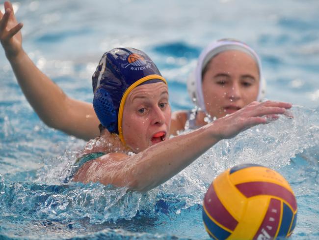 Queensland Country Waterpolo Championships at Northern Beaches Leisure Centre. Rockhampton/Mackay against Goldcoast. Picture: Evan Morgan