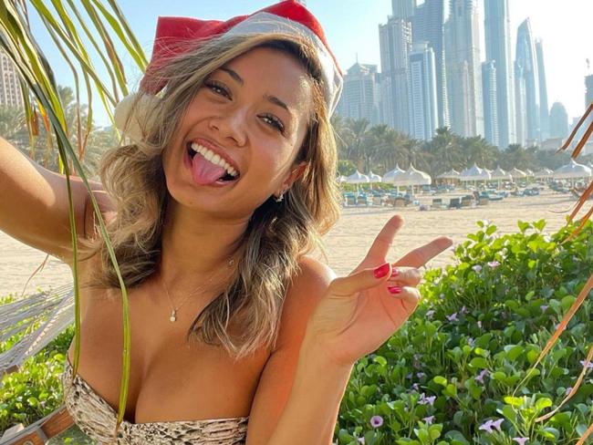 Kaz Crossley pictured in Dubai, where she said she was a resident
