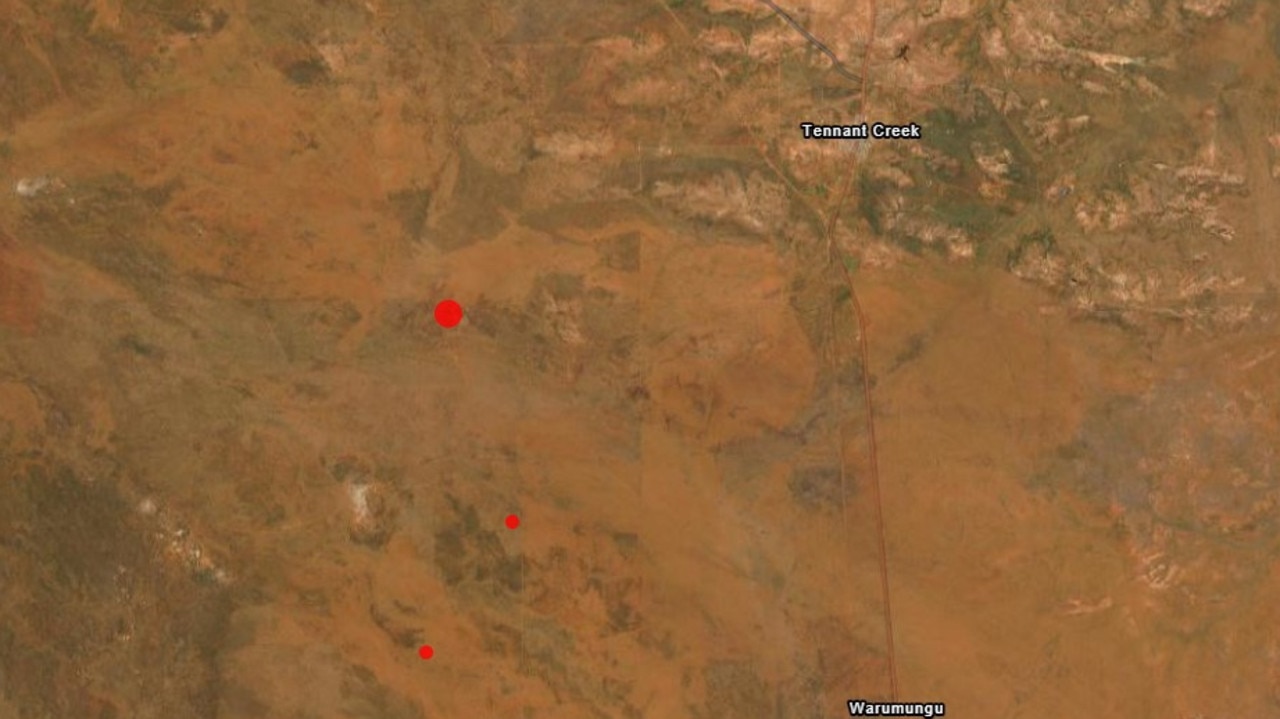 Three earthquakes have been recorded in Tennant Creek by Geoscience Australia