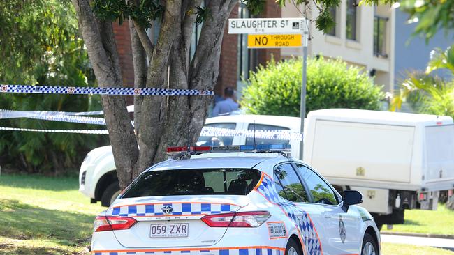 Police lock down streets in Bracken Ridge. Picture: John Gass