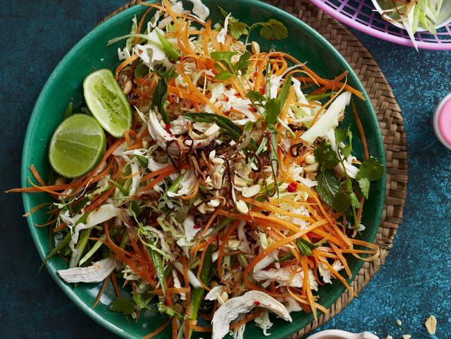 EMBARGO FOR TWAM 18 DEC 2021. FEES MAY APPLY. David Herbert's Vietnamese salad. Photo by Guy Bailey