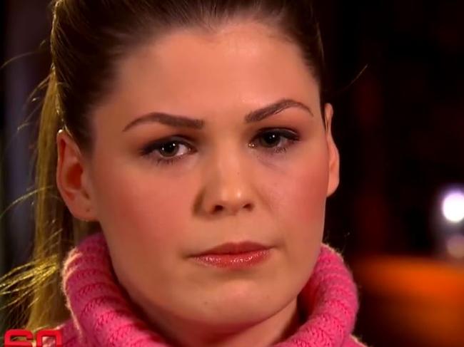 Belle Gibson appears on 60 Minutes to apologise for faking having brain cancer. Picture: Facebook / 60 Minutes