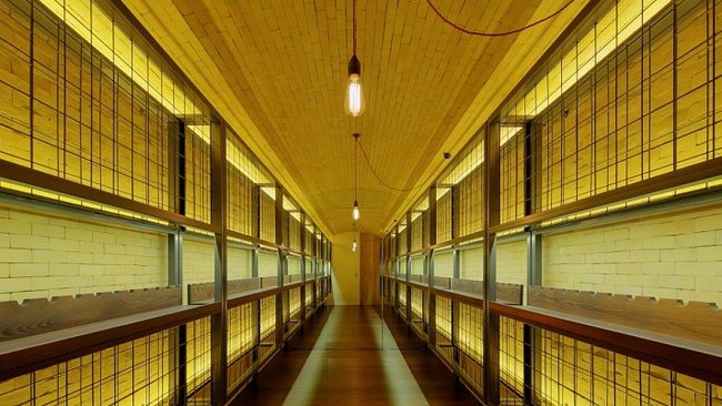 Opulent... Wine cellar inside the Bantry Bay address. Picture: Maccormick &amp; Associates / Huw Lambert