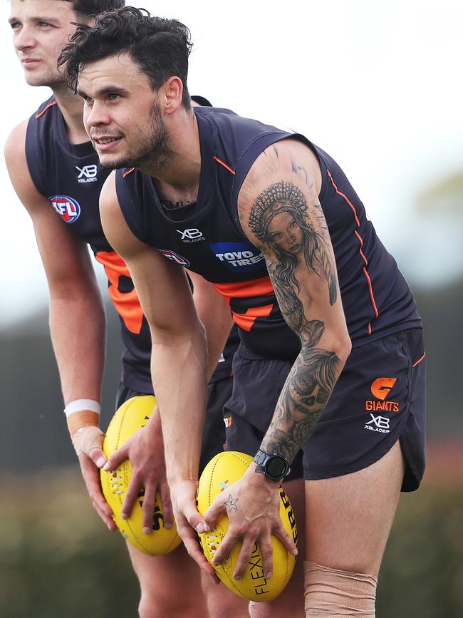 Zac Williams at GWS training. Picture: Phil Hillyard