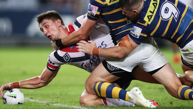 Radley powered over for a crucial try. Photo by Matt King/Getty Images.