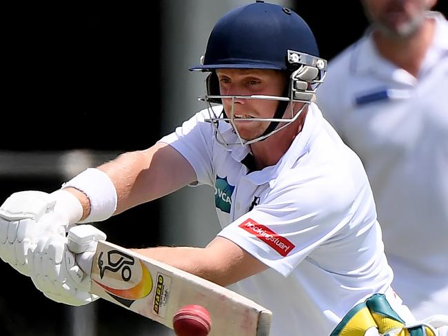 EppingÃs Thomas Emmins during the DVCA Cricket: Banyule v Epping match in Heidelberg, Saturday, Jan. 30, 2021. Picture: Andy Brownbill