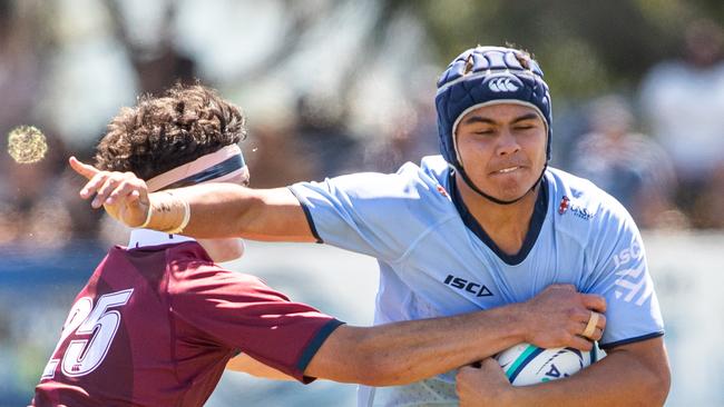 NSW player Cyrus Bloomfield on the run. Picture: Julian Andrews