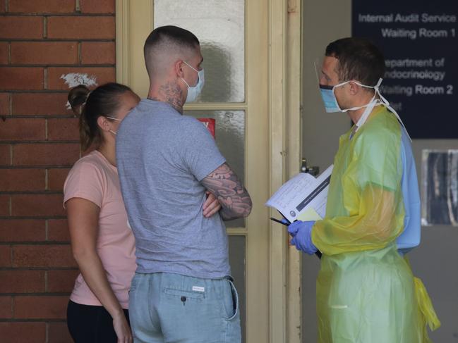 Pictured is the Covid-19 Testing Facility at the Prince of Wales Hospital in Randwick on the Wednesday 18th of March 2019.Picture: Christian Gilles