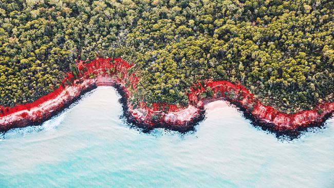 The coastline of Melville Island in the Tiwi Islands.