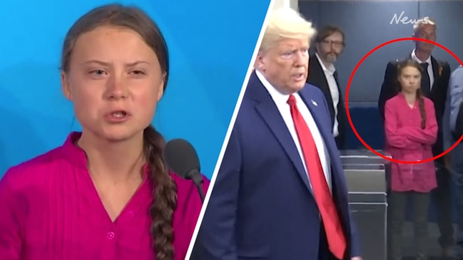 Watch: Trump appears to ignore Greta Thunberg in frosty exchange