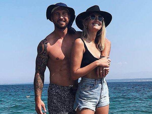 Laura Dundovic with her boyfriend Quade Cooper. Picture: Instagram