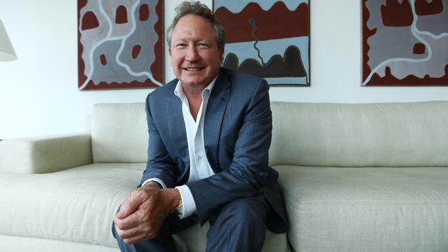 Andrew Forrest’s Fortescue now has more than 350 staff dedicated to its green energy dreams. Picture: Britta Campion