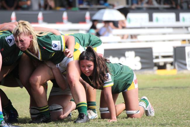 Hana Lane. Premier Women club rugby action between Wests and GPS at GPS on Saturday, May 11, 2024.