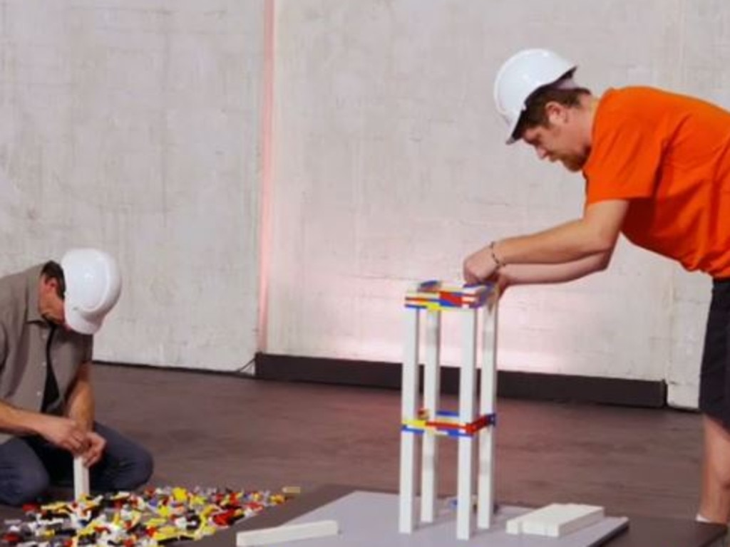 The Lego Challenge required contestants to build the tallest structure in just two hours.