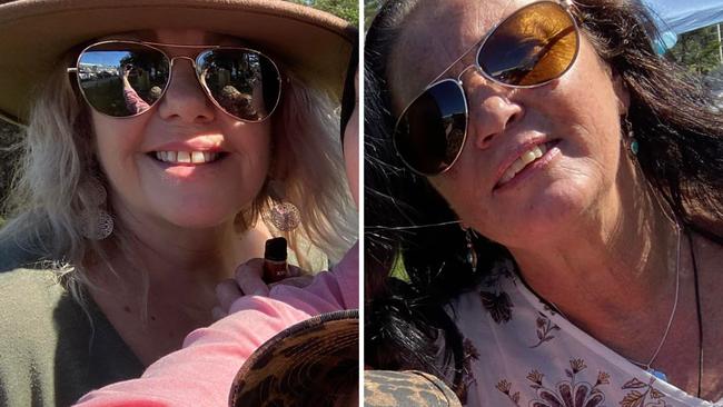 Chantal Ellen Lunardon, 57, (left) and Donna Ann Knight, 59, both of North Entrance, were put on good behaviour bonds without conviction after they got into an ugly fist fight. Picture: Facebook