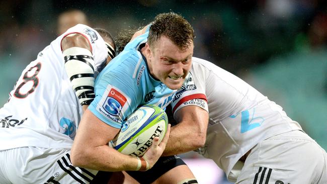 Waratahs forward Jack Dempsey during the Round 6 upset of the Crusaders.