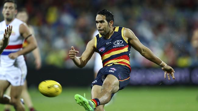 AFL - Adelaide Crows v Western Bulldogs at Adelaide Oval. Eddie Betts. Picture Sarah Reed