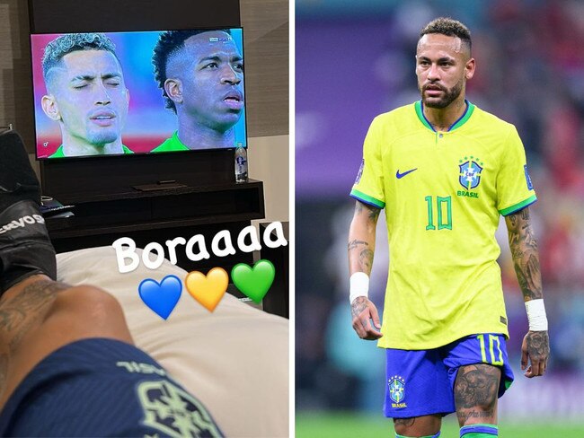 Neymar's two-word message to his teammates